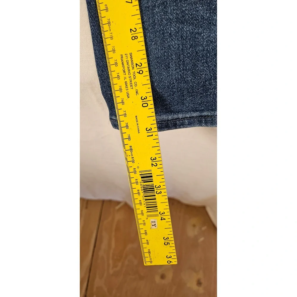 Old Navy High-Rise Wow Straight Jeans Womens 8 Long Medium Wash Blue Denim - Picture 3 of 5